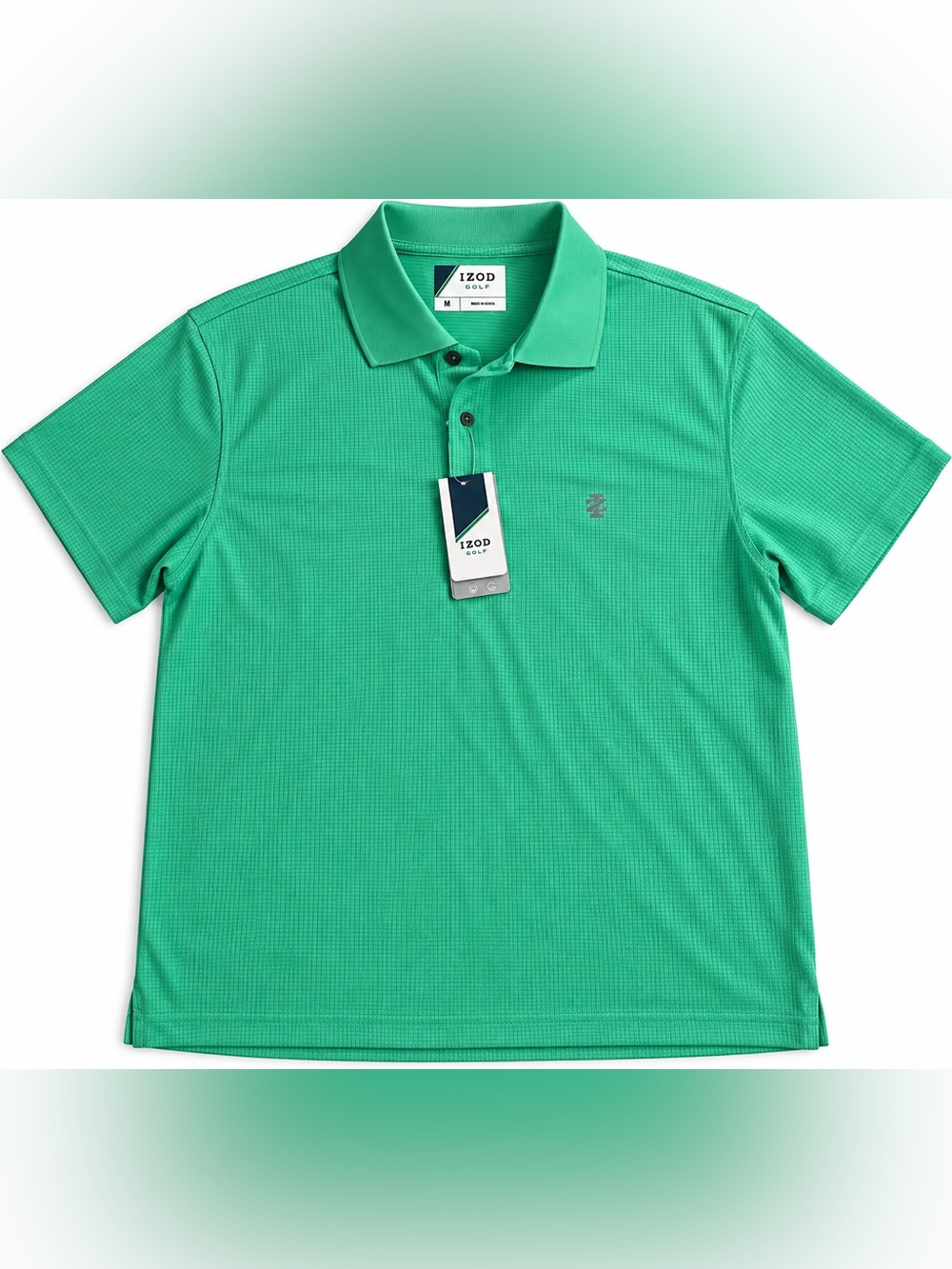 IZOD golf Men's Green Short-Sleeve Performance Polo NWT Size Medium